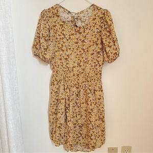 Wild Fable Yellow Floral Mini Dress
